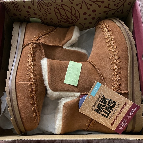 Ziggy Melrose Suede Muk Luk Ankle Boots - Picture 10 of 10